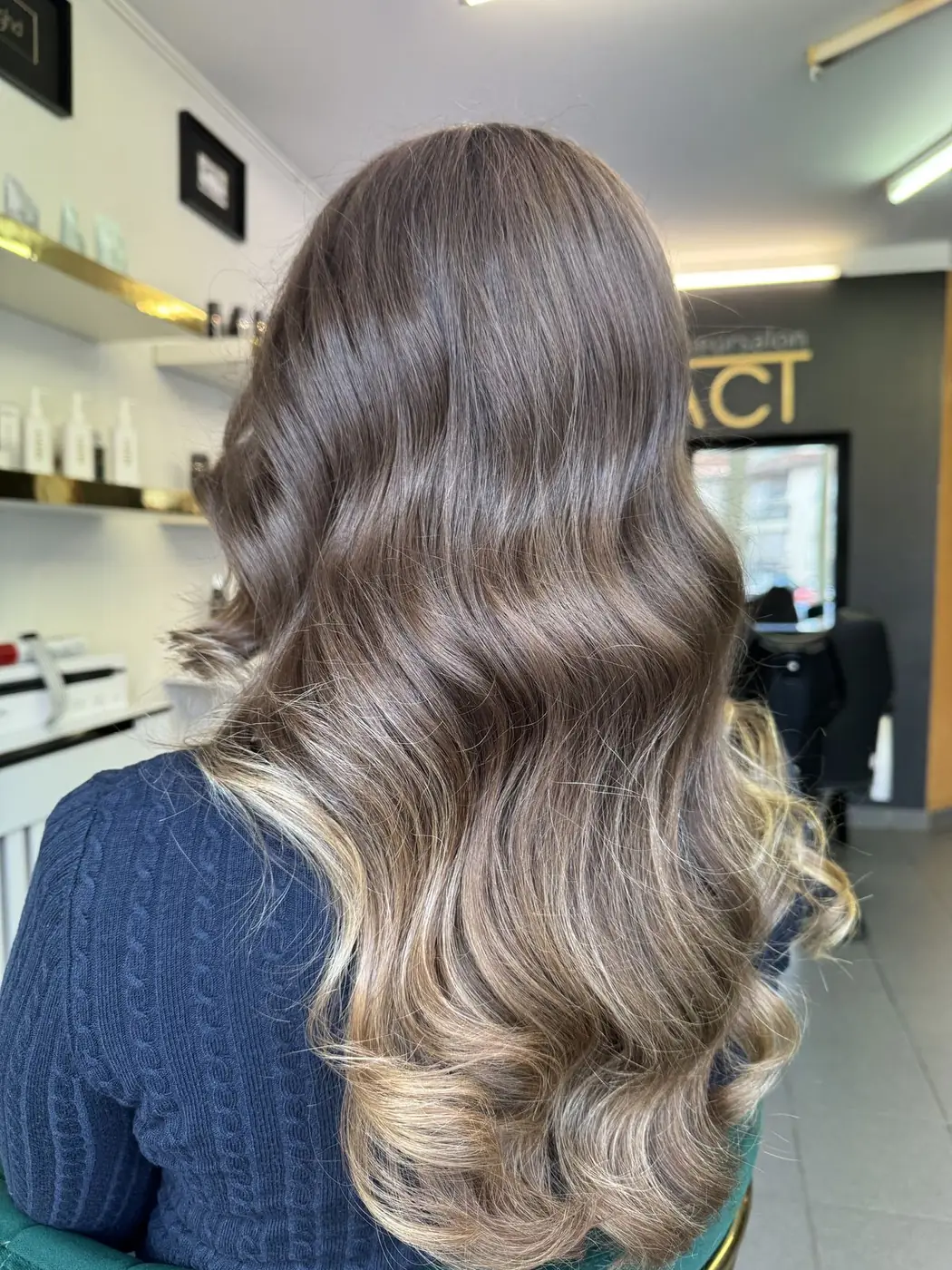 Ombré von Braun zu Blond