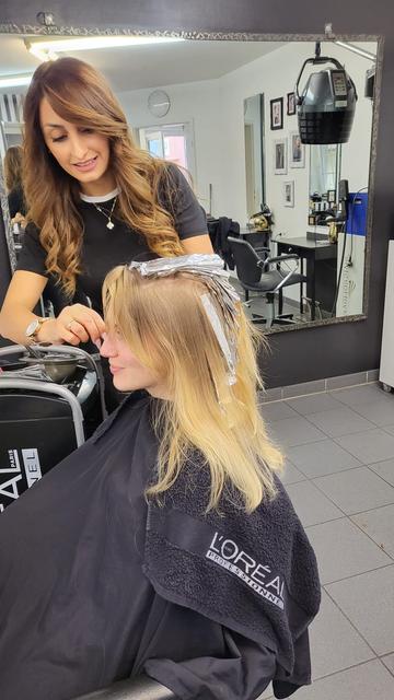Balayage im Friseursalon EXACT Walldorf